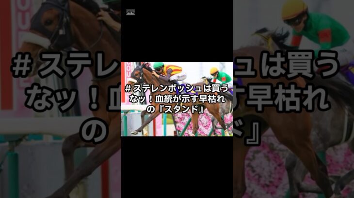 札幌記念ステレンボッシュを買わない理由＃競馬予想＃札幌競馬＃ステレンボッシュ＃エピファネイア＃血統